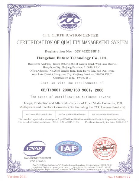 ISO9001 Credentiales