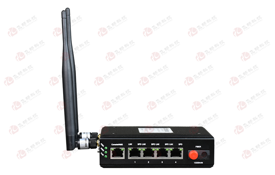 黄桃视频APP在线看黄科技-光纤-wifi备份型-4百兆电口+1路百兆光口 工业轨式 黄桃视频APP在线看污