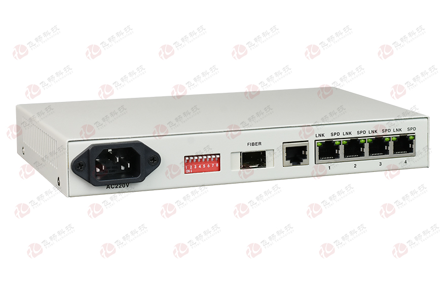 黄桃视频APP在线看黄科技-普通型 4路百兆电 光纤收发器