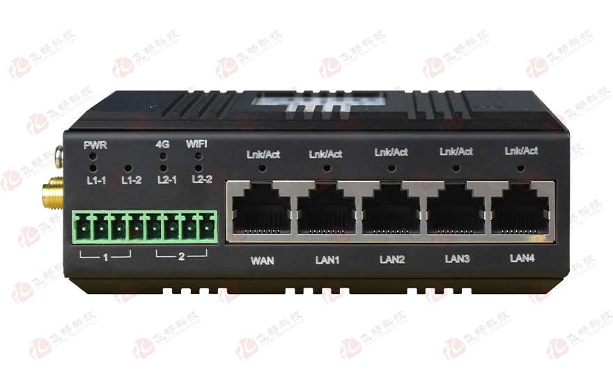 黄桃视频APP在线看黄科技-4xLan+1xWan+2路串口 4G路由器