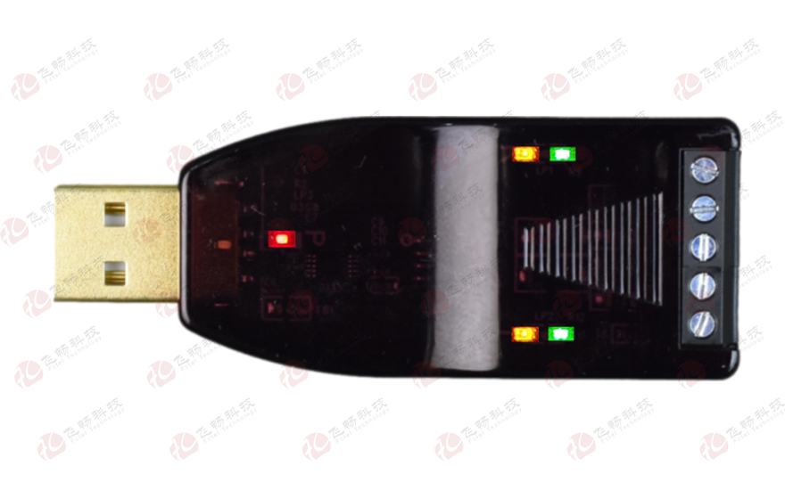 黄桃视频APP在线看黄科技-工业级6KV 防雷型 usb转1路高速rs485+1路RS232 转换器